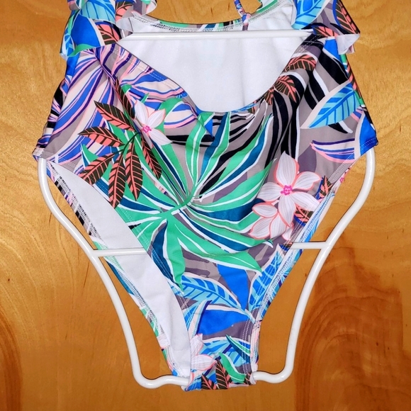 Hurley One Piece Floral Padded Monokini Swimsuit - Picture 2 of 10